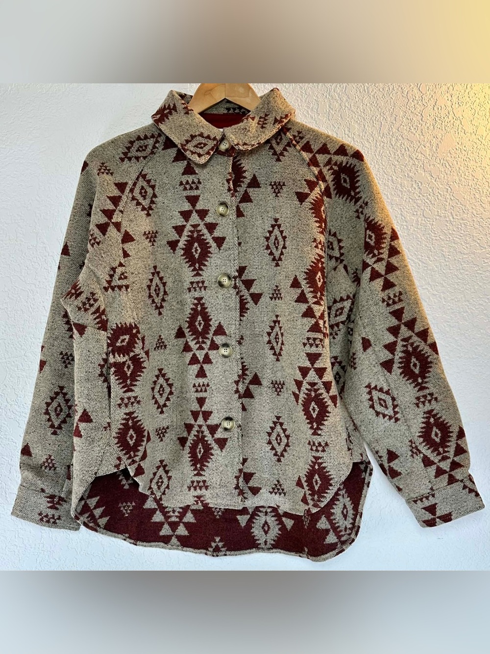 Mystree Southwest Button Front Jacket